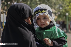 مراسم شیر خوارگان حسینی شهر هشجین