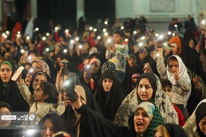 حضور اقشار مختلف در جشن شام ولادت امام زمان (عج)در حرم مطهر عبدالعظیم حسنی (ع)