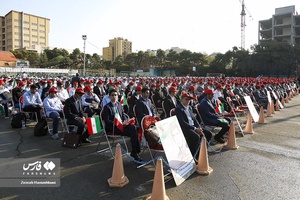 نواخته شدن زنگ آغاز سال تحصیلی جدید در دبیرستان البرز