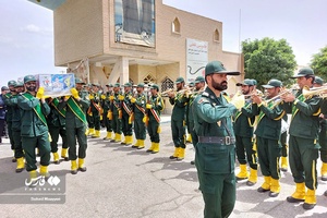 تشییع پیکر مطهر شهید پاسدار محمود آبسالان در زاهدان