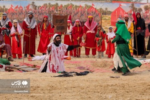  تعزیه خوانی عاشورای حسینی در لامرد