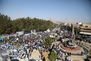 حماسه حضور خراسان‌جنوبی‌ها در راهپیمایی 13 آبان