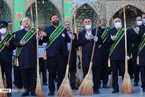 آیین جاروکشی حرم حضرت معصومه(س)