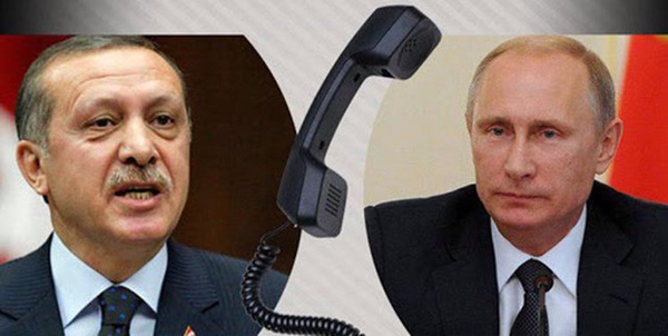 تلفنی پوتین و اردوغان