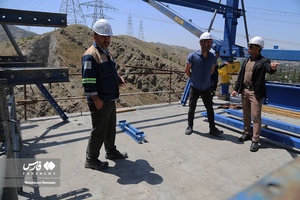 عملیات احداث دومین پل بلند کشور به روایت تصویر