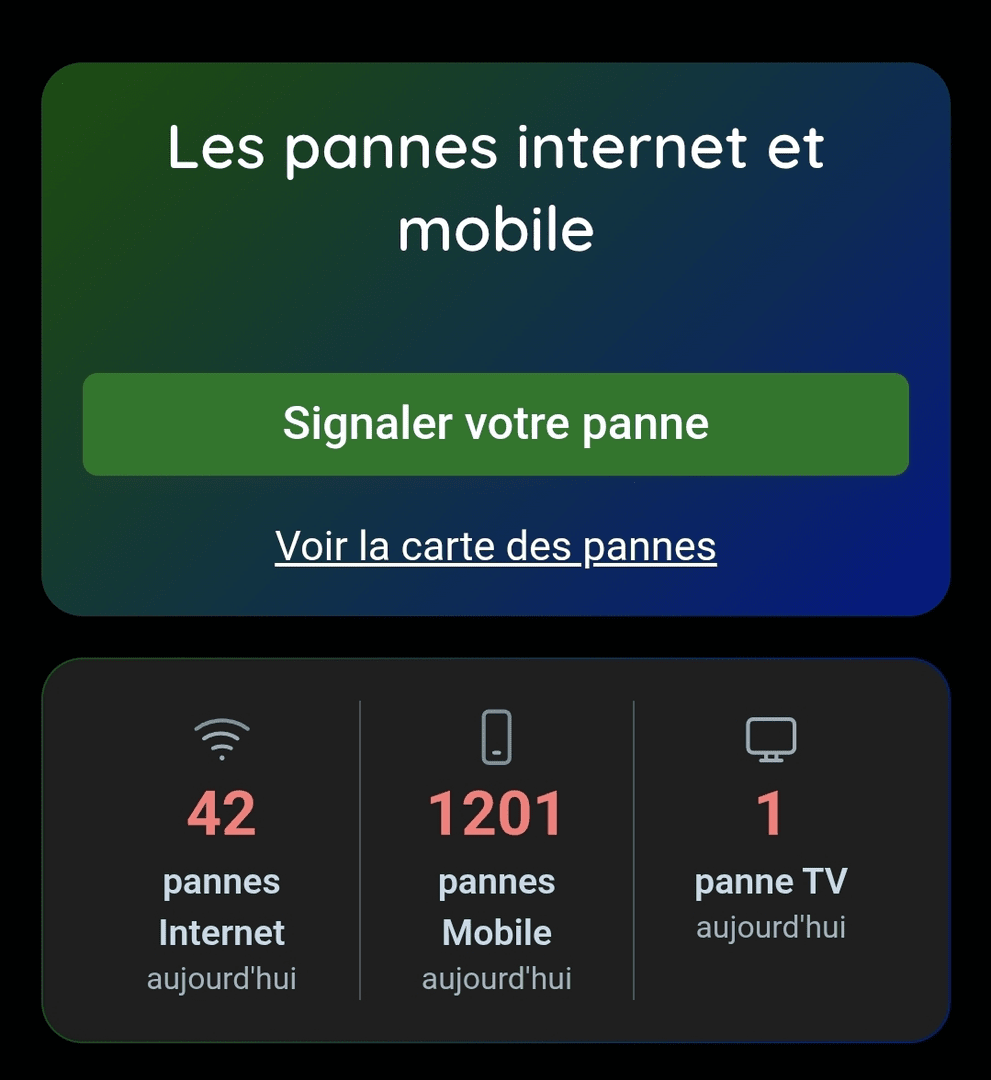 ثبت صدها گزارش اختلال خدمات ارتباطی در فرانسه