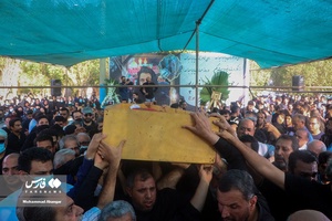 تشییع یکی از جانباختگان حادثه ریزش ساختمان متروپل آبادان