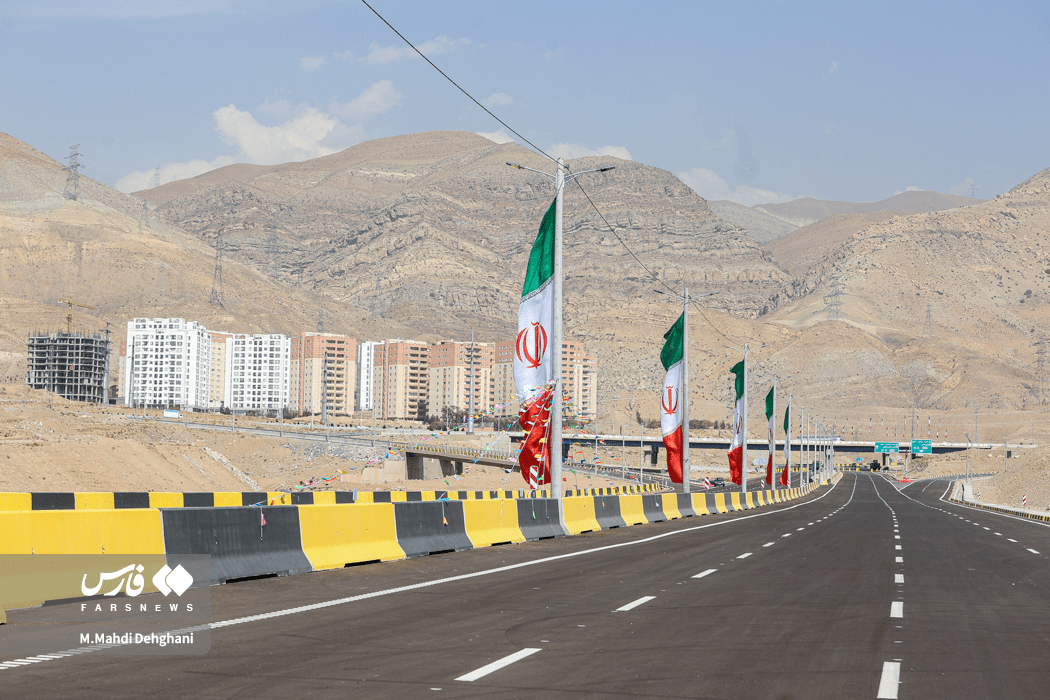 افتتاح بزرگراه شهید موسوی در غرب تهران