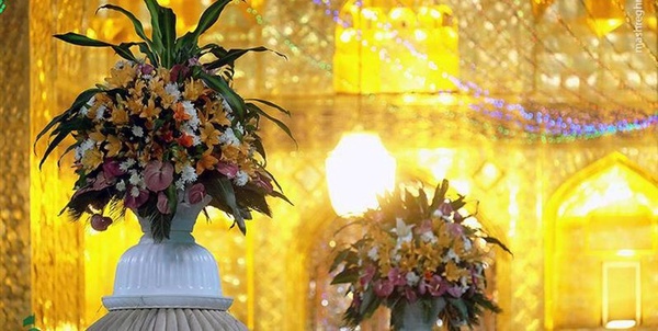 گل آرایی حرم