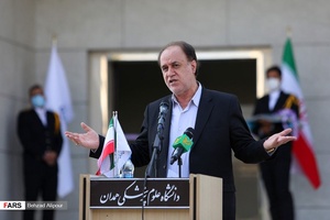 سخنرانی حاجی بابایی، رییس کمیسیون برنامه و بودجه مجلس شورای اسلامی در مراسم افتتاحیه فاز اول مركز جامع سرطان همدان