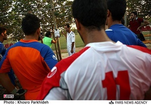 تمرین تیم ملی فوتبال ساحلی