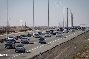 ترافیک در اتوبان تهران - قم