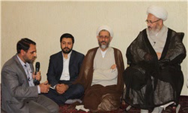 آیت‌الله سبحانی در دیدار با اعضای همایش استاد مطهری