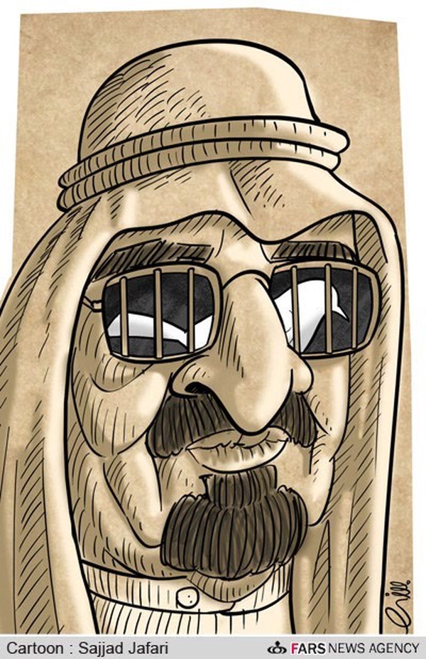 دستگیری رهبر شیعیان عربستان توسط آل سعود!/ کارتون: سجاد جعفری