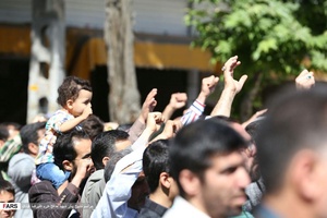 مراسم تشییع پیکر شهید مدافع حرم علیرضا قبادی