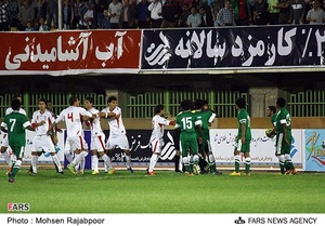 دیدار تیم های فوتبال جوانان ایران و عربستان