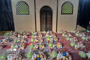 آماده سازی بسته های یلدایی توسط هیئی های شهرستان اهر