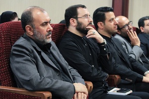 حضور مهمانان در مراسم رونمایی کتاب حکمرانی فرهنگی در عصر انسان رسانه ها