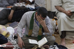 مراسم معنوی اعتکاف در حرم مطهر رضوی