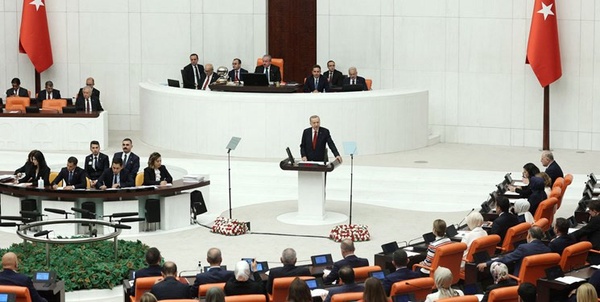 اردوغان در پارلمان ترکیه