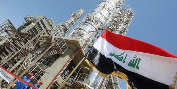 پرچم عراق نفت عراق 