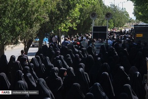 تشییع پیکر پاک و مطهر شهید محمد رضا بیات  در خمین