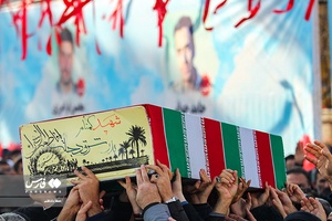 تشییع پیکر مطهر هشت شهید گمنام دفاع مقدس در تبریز