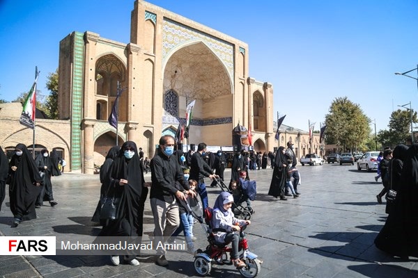 راه‌پیمایی جاماندگان اربعین در قزوین