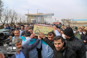 تشییع شهید گمنام در شهرک صنعتی شهرکرد