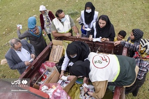 حضور پزشکان جهادگر بین عشایر خراسان‌شمالی