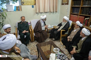گزارش تصویری: دیدار نماینده ولی فقیه در سپاه با مراجع تقلید