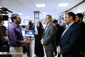 بازدید سیدمحمد بطحایی وزیر آموزش و پرورش از تحریریه خبرگزاری فارس