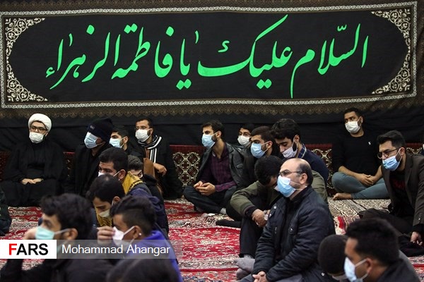 عزاداری ایام فاطمیه اول در هیئت کریم اهل بیت (ع) اهواز