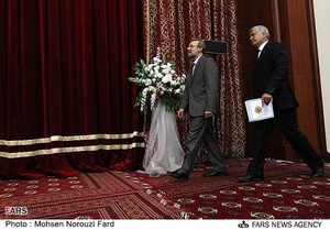 حضور علی لاریجانی رئیس مجلس شورای اسلامی در دانشگاه مختومقلی ترکمنستان