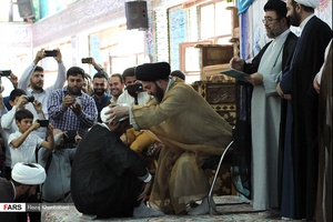 آیین عمامه گذاری طلاب حوزه های علمیه استان اردبیل