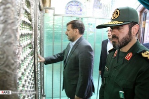 ادای احترام مدیران سمنان به آستان مقدس امام‌زاده یحیی (ع)