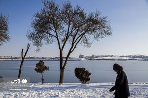 جلوه‌گری برفِ چله زمستان در اردبیل