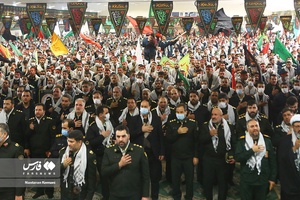 آیین خاکسپاری شهید گمنام در آموزشگاه شهید چمران