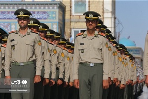 صبحگاه «عهد سربازی» در مسجد مقدس جمکران