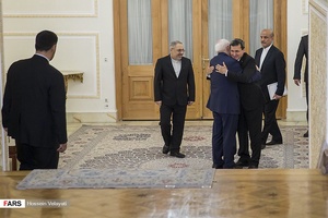 دیدار رشید مردوف وزیرامور خارجه ترکمنستان و محمدجواد ظریف
