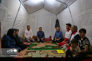 اسکان اضطراری سیل زدگان شهرستان اهر