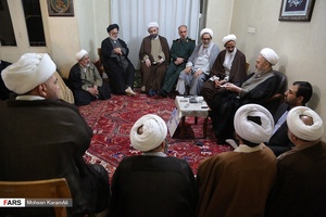 گزارش تصویری: دیدار نماینده ولی فقیه در سپاه با مراجع تقلید