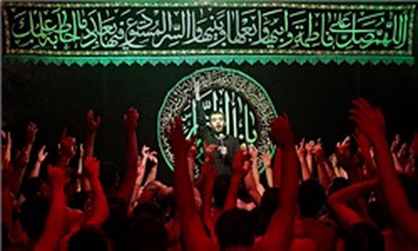 مداحی پویانفر در مراسم عزاداری به مناسبت شهادت حضرت فاطمه زهرا در هیئت ریحانه النبی شمیران