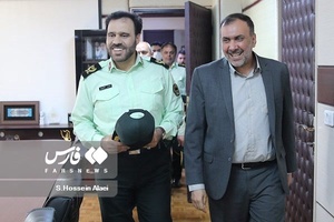  سردار سعید منتظرالمهدی معاون فرهنگی اجتماعی و سخنگوی فرماندهی کل انتظامی کشور و پیام تیرانداز مدیرعامل خبرگزاری فارس