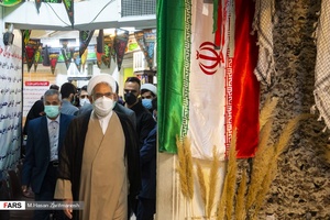 حجت الاسلام والمسلمین منتظری دادستان کل کشور پیش از بازدید از شورای حل اختلاف منطقه 10