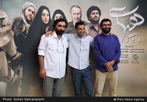 از راست: هادی نائیجی، دانش اقباشاوی و هادی مقدم‌دوست کارگردانان فیلم سینمایی«هیهات» در اکران خصوصی این فیلم