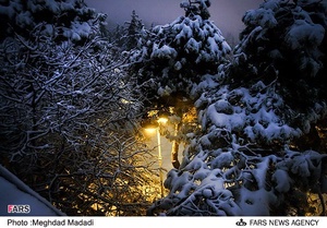 شب سرد زمستانی تهران