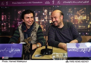 علی خزایی فر کارگردان و داود رحمانی مدیر فیلمبرداری در نشست خبری فیلم تابستان طولانی