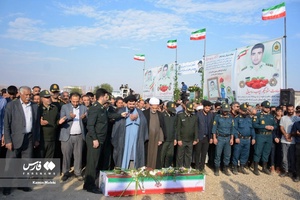 تشییع باشکوه پیکر شهید مدافع امنیت «ایوب رومیانی»