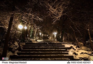 شب سرد زمستانی تهران